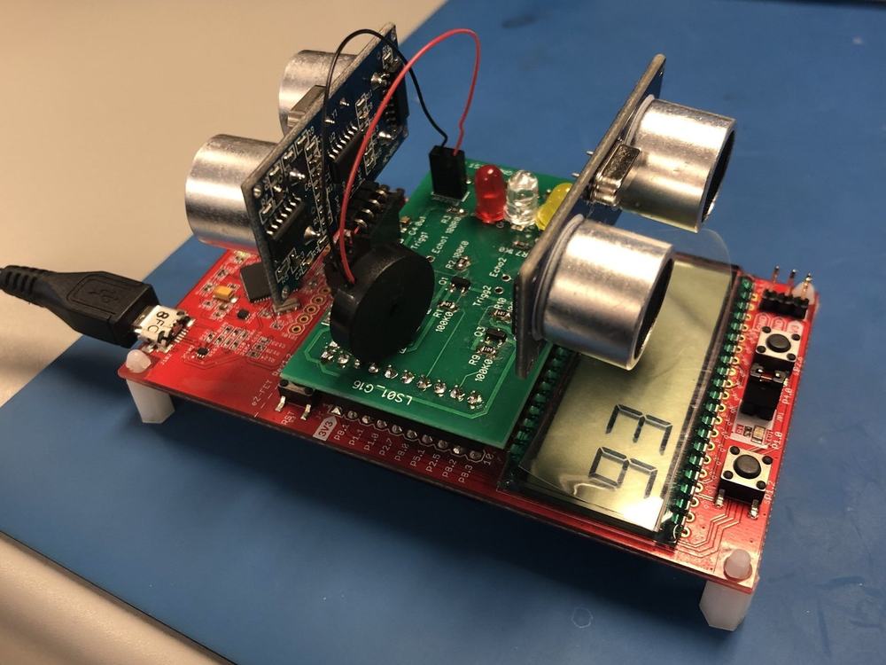 Microcontroller distance meter