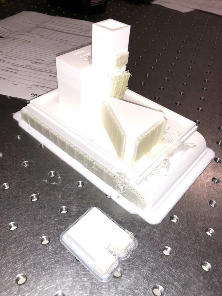 Melamine spectrometer base
